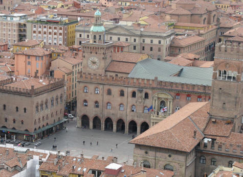Palazzo d'Accursio in Bologna Italy